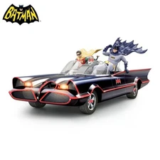 Bradford Exchange Batman Classic TV Series Batmobile Sculpture Figure Robin NEW