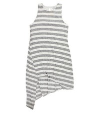 bar III Womens Tank High-Low Cold Shoulder Asymmetrical Dress, Grey, X-Large