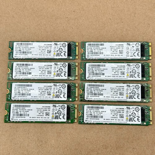 Lot of 8 SK Hynix SC311 128GB M.2 2280 SATA SSD HFS128G39TNF-N2A0A BB Used