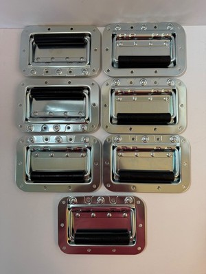 (7 PACK) PENN ELCOM Spring Loaded Recessed Case Handle & BackPlates H7159 plus