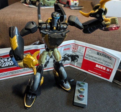 Transformers Animated Deluxe "PROWL" 2007 Figur mit allem Zubehör & Anleitung!