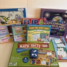 Learning Center Lakeshore Activity Set Lot Of 9 Games 6 Homeschool Education