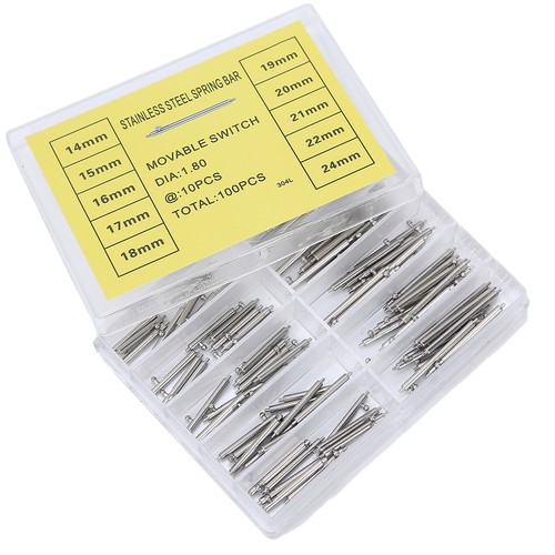 1.8mm / 0.07in Thickness Quick Release Spring Bars Strap Link Pins Watch Repair - Picture 14 of 22