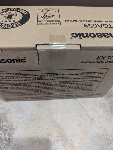Panasonic KX-TGA659 Black Metallic Dect 6.0 Additional Digital Cordless Handset - Picture 3 of 5