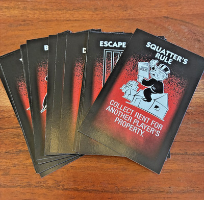 2017 Monopoly Cheaters Edition - Replacement Cheat Cards (15)