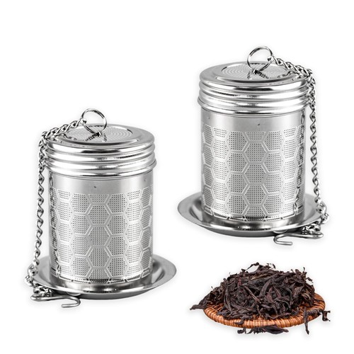 Stainless Steel Tea Infusers: Extra Fine Mesh Loose Leaf Tea Strainers with E...