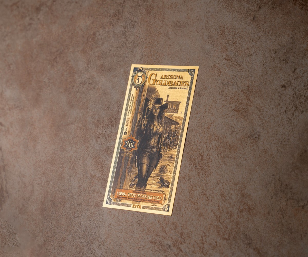 Thousand Mile Scroll Gilded 0/200 激レアデック 1 Wyoming Goldback Aurum Gold Foil Note 1/1000 oz 24kt .999 Fine
