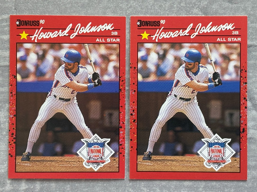 Howard Johnson [Error] #654 1990 Donruss card
