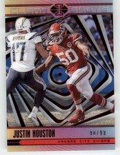 2018 Panini Illusions Clear Shots Red Justin Houston #JH /99 KC