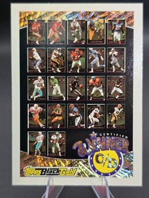 1993 Topps Black Gold C/D Winner Card Football Smith Sanders Marino Young etc NM