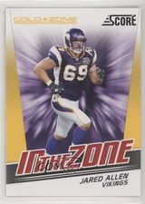 2011 Score In the Zone Gold Zone Jared Allen #12 2xd