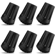 6Pcs Hiking Pole Tips Hiking Cane - Trekking Pole Tips for Walking Sticks Rubbe
