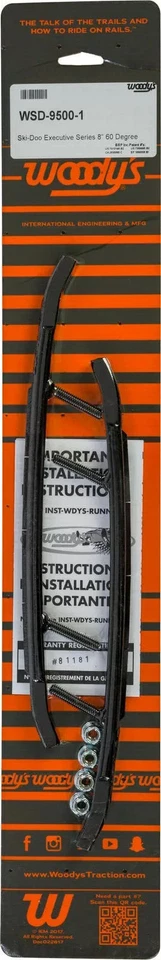 2 УПАКОВКИ Woodys 8 дюймов твердосплавные исполнительные плоские бруски бегуны 06-25 SkiDoo - WSD-9600 - Изображение 3 из 4