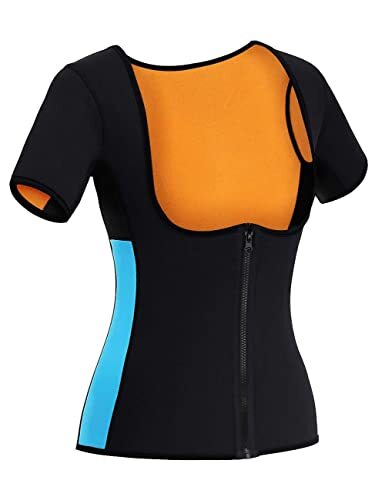 Women Sauna Body Shaper Sweat Suit, Neoprene Slim Workout Vest Waist Trainer Top - Picture 3 of 9