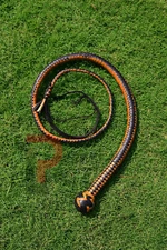 Genuine kangaroo Hide Leather snake whip 04 Feet 12 Plaites bullwhip Rope Whip