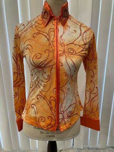 Custom Western Show Shirt small (bw b2 
