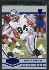 2017 Panini Plates & Patches Rookies Blue /50 Eddie Vanderdoes #198 Rookie RC