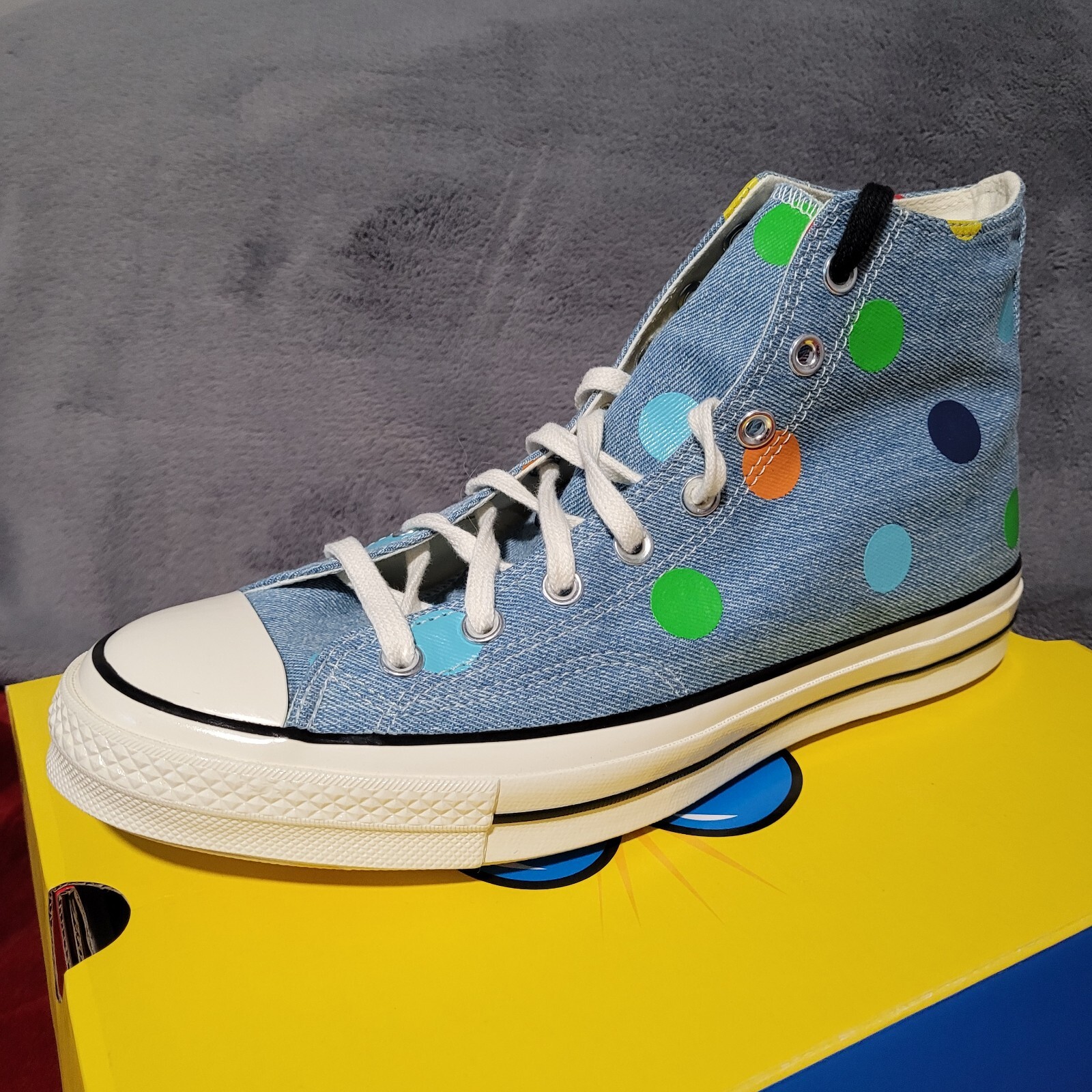 Converse Chuck Taylor All-Star 70 Hi Golf Wang Denim Polka Dots 170011C  Size 10 | eBay