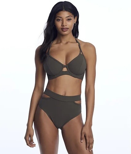 Miss Mandalay OLIVE Icon Split High-Waist Bikini Swim Bottom, US Medium - Bild 3 von 3