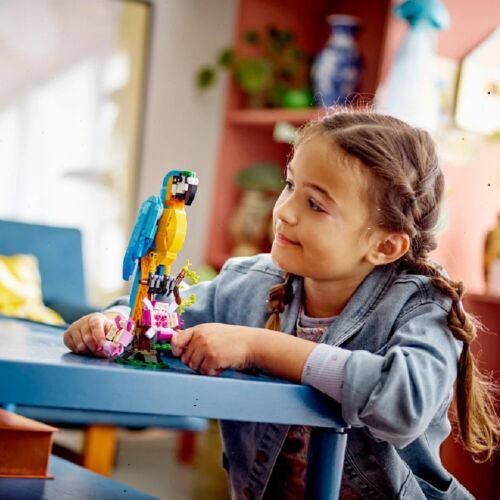 For Unique Creator 3 in 1 Exotic Parrot Building Toy Set, Transforms to 3 Animal - Picture 5 of 7