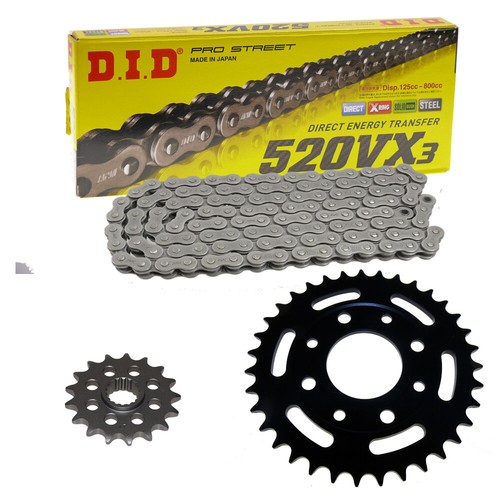 Kettensatz Suzuki GSX 250 80-83 Kette DID 520 VX2 110 offen 14/41