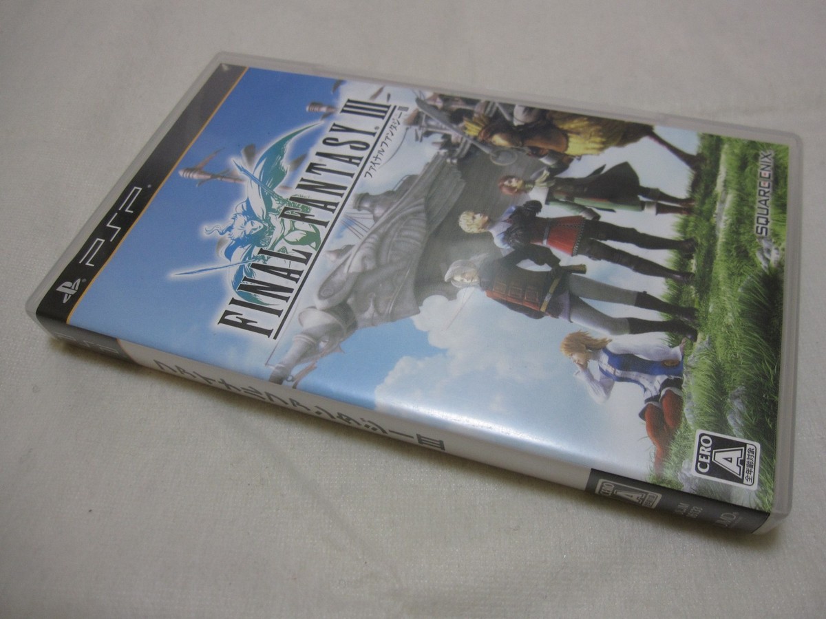USED Japanese English Subtitles Version PSP Final Fantasy III FF3