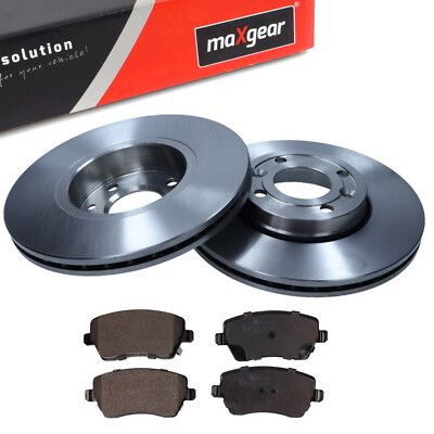 MAXGEAR Bremsscheiben Bremsbeläge Vorne für RENAULT CLIO NISSAN DACIA 260 mm