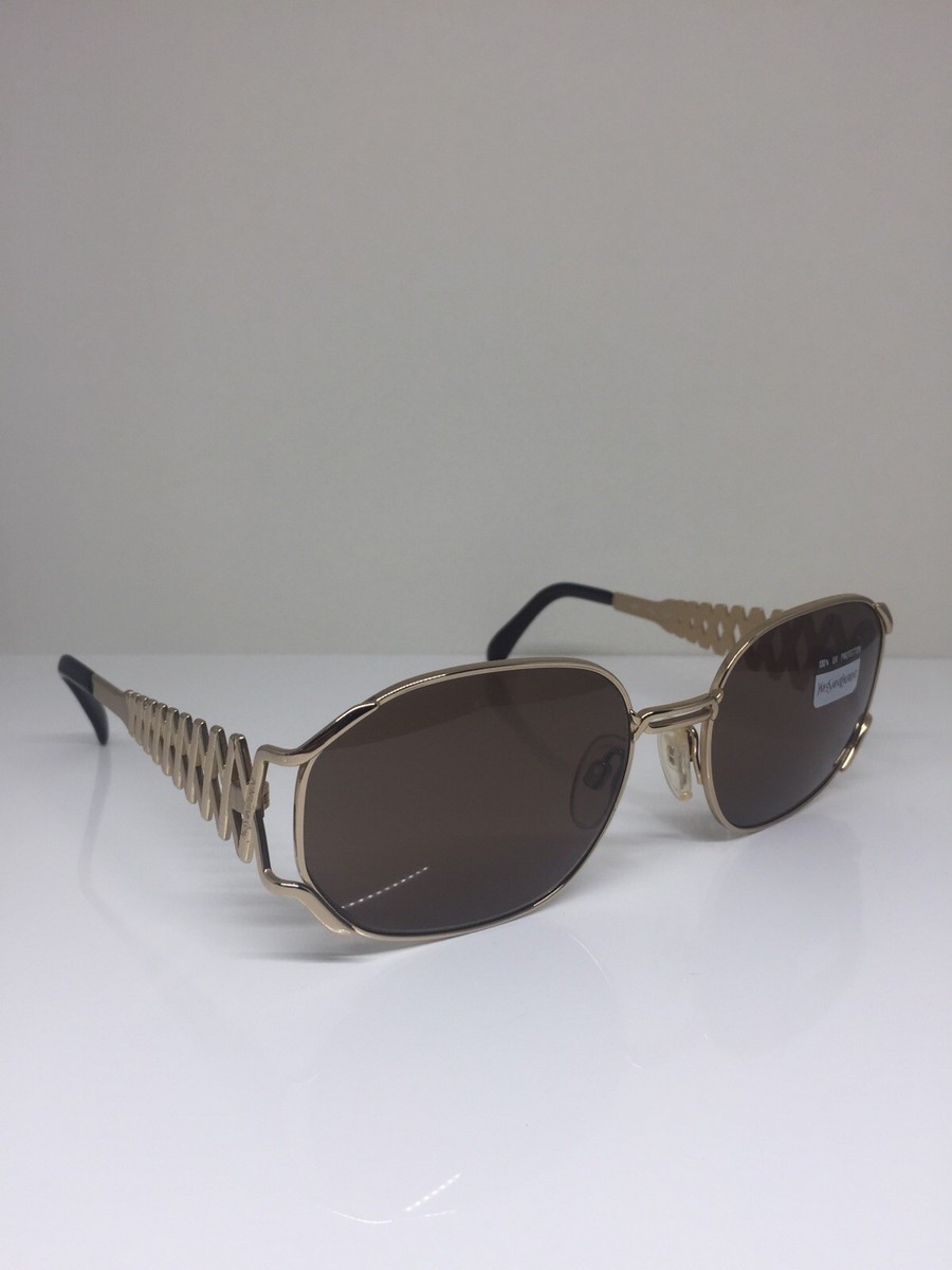 New Vintage Yves Saint Laurent YSL 6031 Sunglasses C. Y 101 Shiny