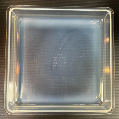 FRY OVENGLASS OPALESCENT SQUARE CAKE PAN