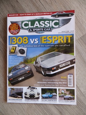 Classic & Sportscar - 08 2008 - Lotus Ferrari Citroen DS Cabrio Jaguar Porsche