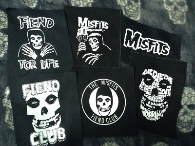 Misfits Crimson Ghost Fiend Club Canvas Back Patch Horror Punk Die My Darling