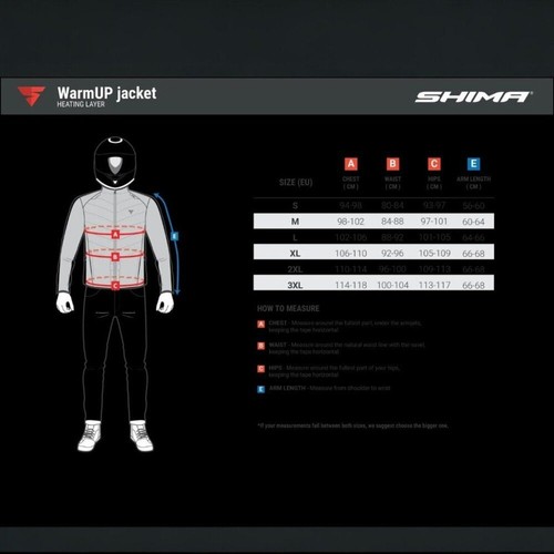 Shima WarmUP Men's Size M Evolink Motorbike Insulated Windproof Quilted Jacket - Bild 12 von 12
