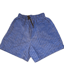 Vintage blue striped shorts