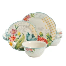 The Pioneer Woman Blooming Bouquet 12-Piece Dinnerware Set *FREE SHIPPING*