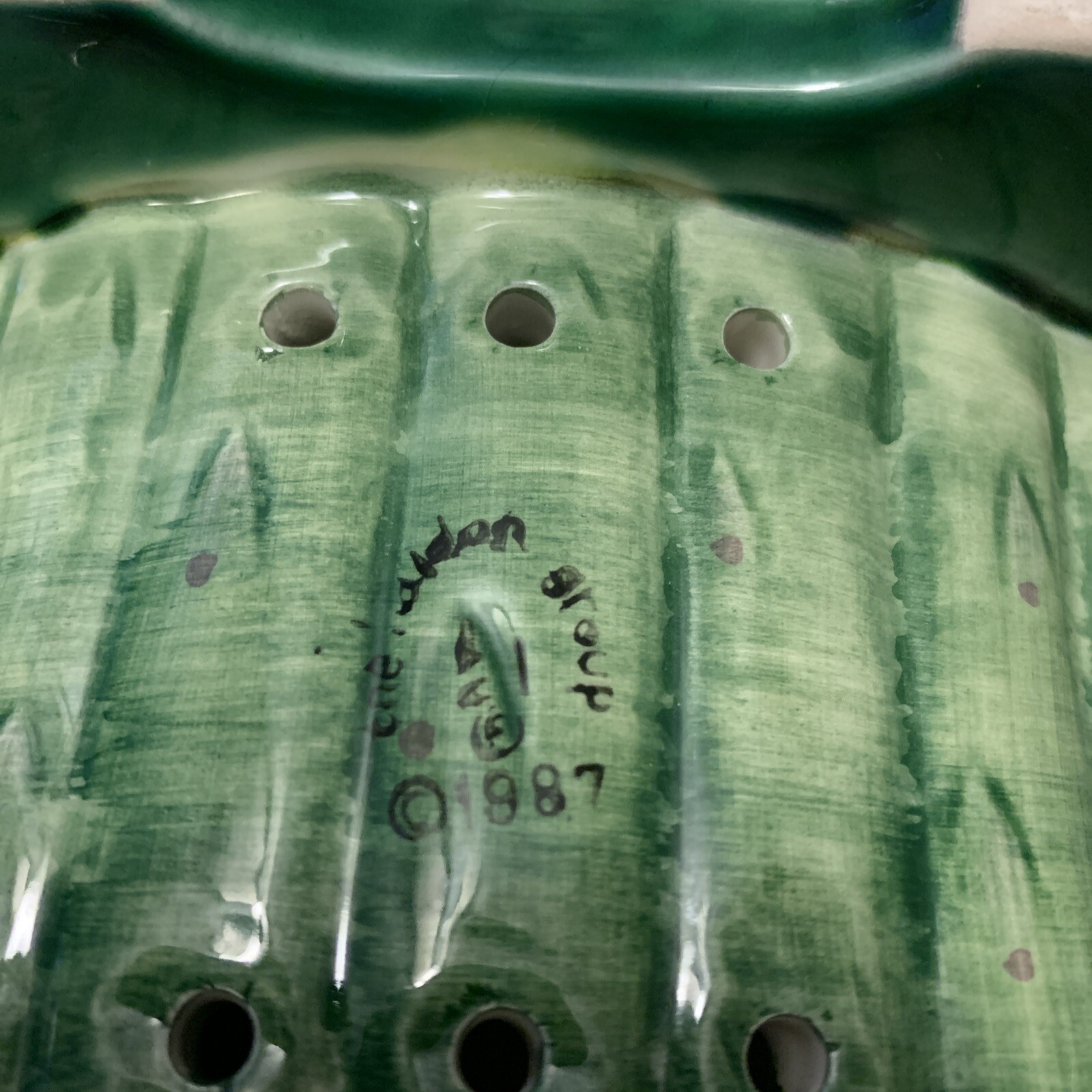 Vintage The Haldon Group 1987 Curved Asparagus Dish Japan