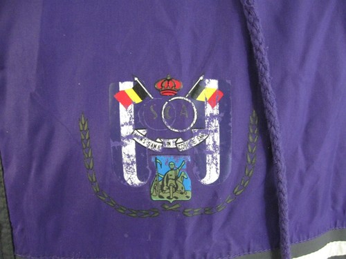 Abrigo de banco acolchado Anderlecht Adidas años 90 chaqueta de estadio talla M 40/42 vintage - Imagen 5 de 15