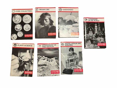 Lot Of 7 Boy Scout Merit Badge Books