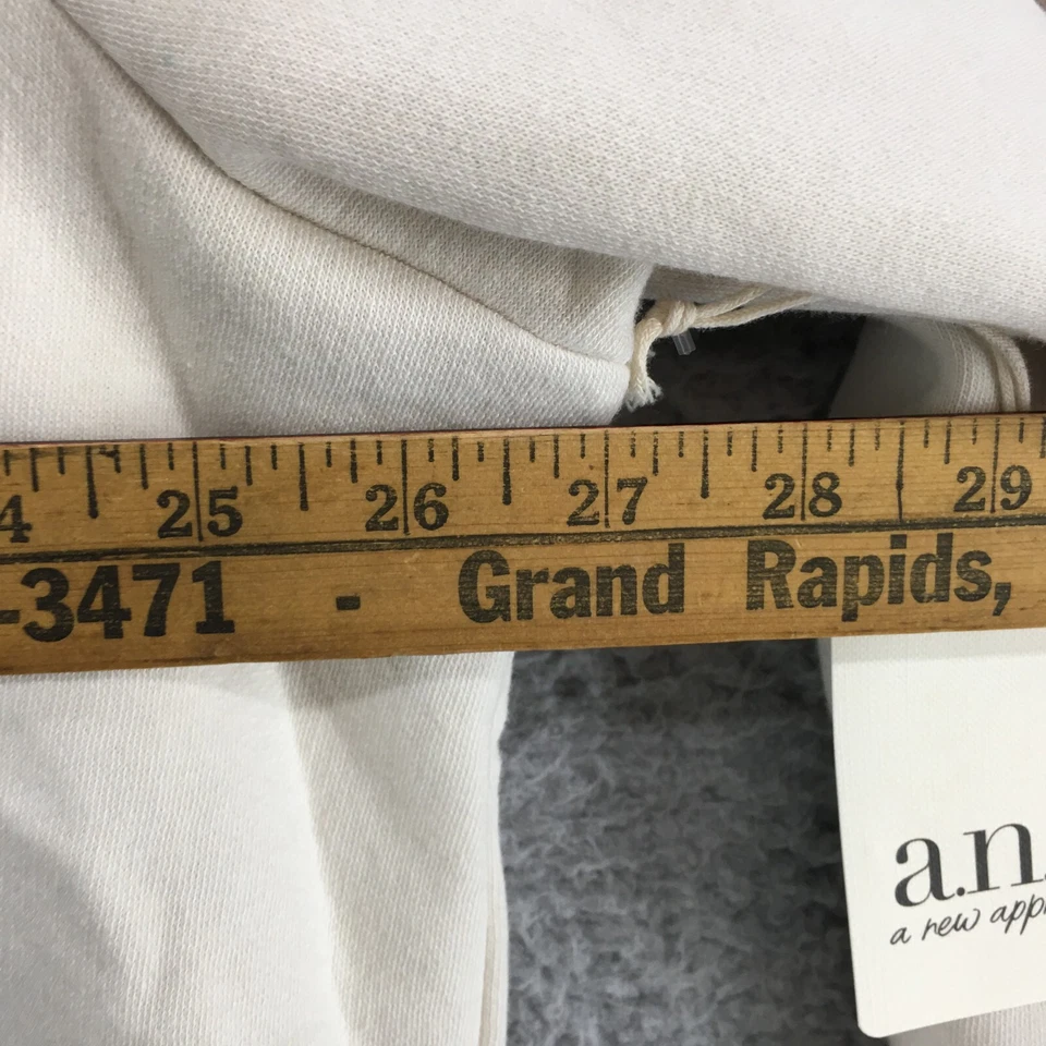 A New Approach ANA Pulôver Moletom Feminino 2X Plus Bege Forrado de Lã Novo com etiquetas - Imagem 4 de 4