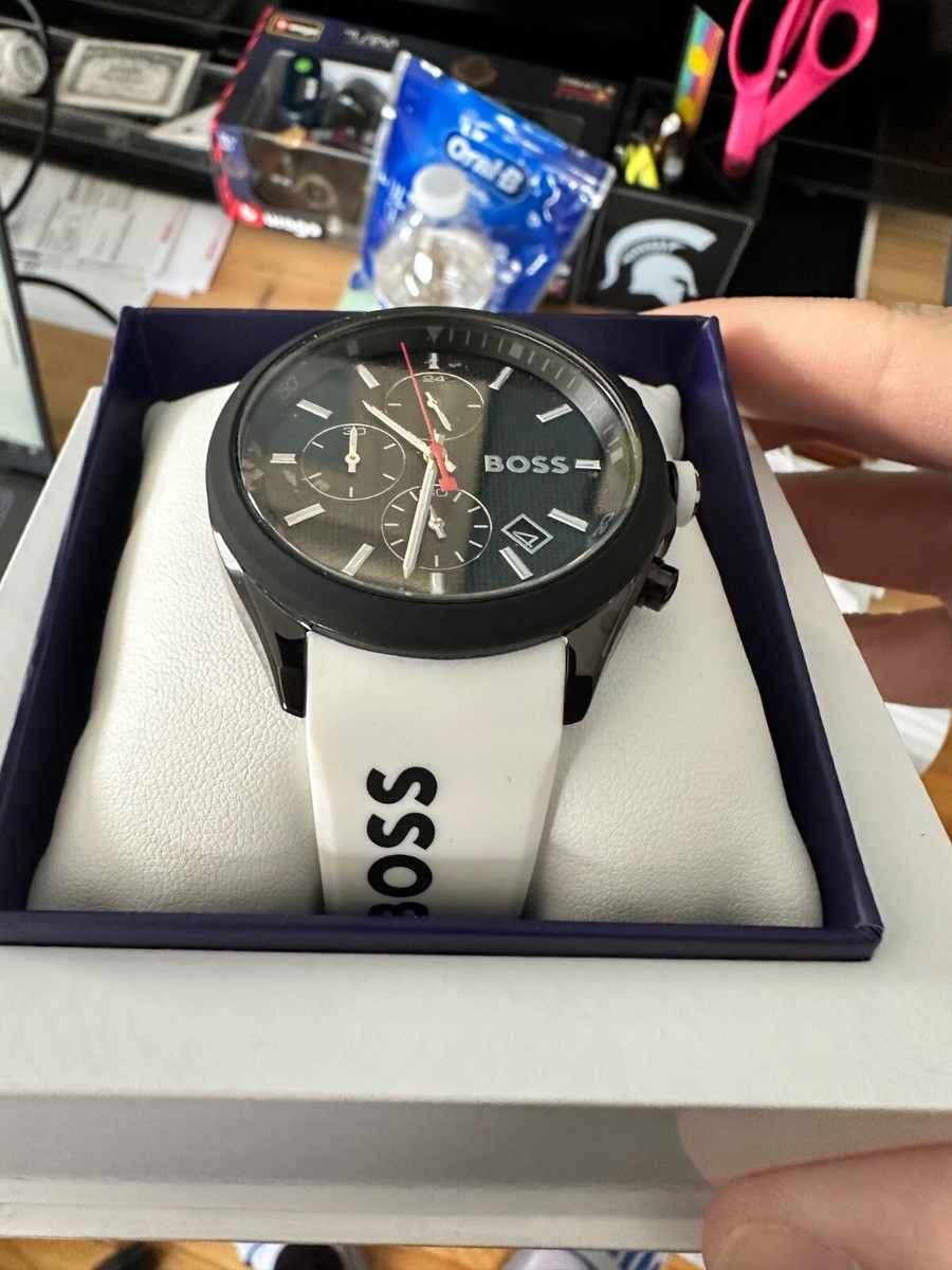 HUGO BOSS Velocity 44mm Black Stainless Steel Case with HUGO BOSS Velocity 44mm Black Stainless Steel Case with