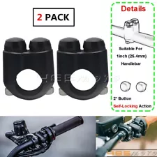 Universal Handlebar Switch Control Self Latch Button Switch For 1" Handle Bar