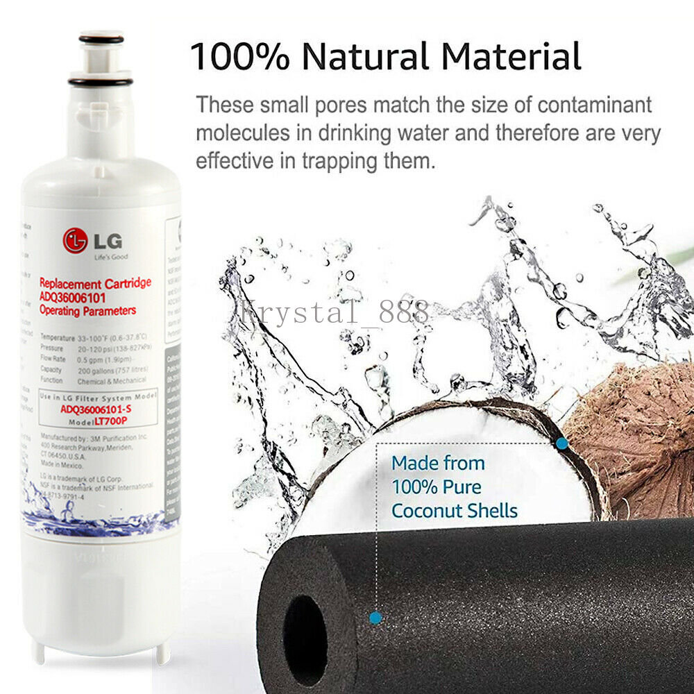2 PACK!!! LT700P Water Filter Fit LG LT700P ADQ36006101 Kenmore 9690 46