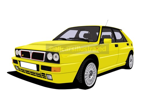 LANCIA INTEGRALE EVO METAL KEY RING. CHOOSE YOUR CAR COLOUR. - Picture 7 of 7
