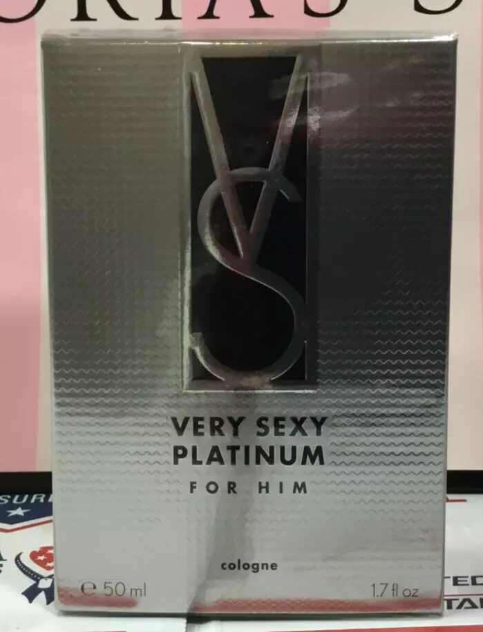 VICTORIA S SECRET VERY SEXY PLATINUM FOR HIM COLOGNE SPRAY 1.7 OZ 50ML SEALED
