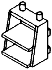 Cal Scale # 475 PRR Cabin Car Steps (4) HO Scale