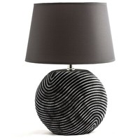 Tischlampe Tischleuchte Wohnzimmer Leselampe E14 Anthrazit Grau Mit Schirm