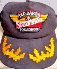 VTG RED BARON PREMIUM STEARMAN SQUADRON Snapback Hat USA MADE