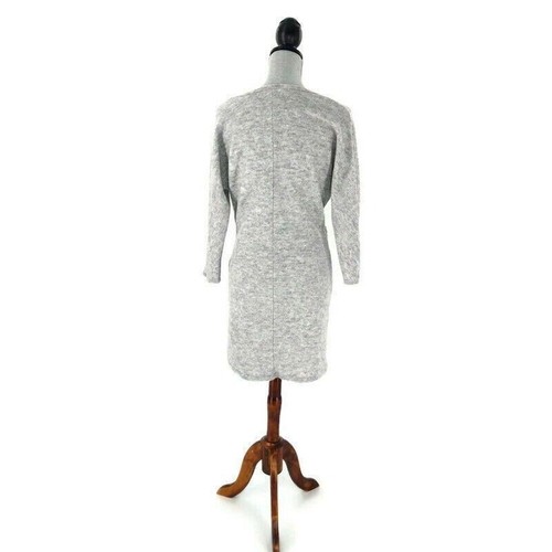 Everly Dress Womens M Fleece Pull-Over Fitted Heather Gray 3/4 Sleeve New - Picture 2 of 5