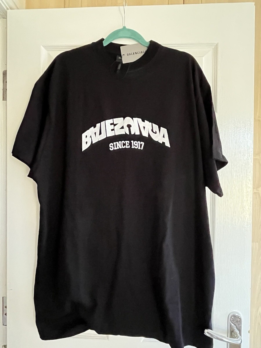 BALENCIAGA バックタブ Tシャツ size S Balenciaga - Oversize backflip logo graphic t-shirt | eBay UK