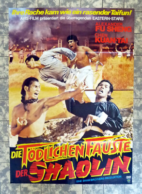 Tödlichen Fäuste der Shaolin A1-FILMPOSTER German 1-Sheet ´77 FU SHENG Kuan-Tai