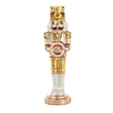 SINT Gold Lightup Nutcracker Figurine, 12.7" for Tabletop
